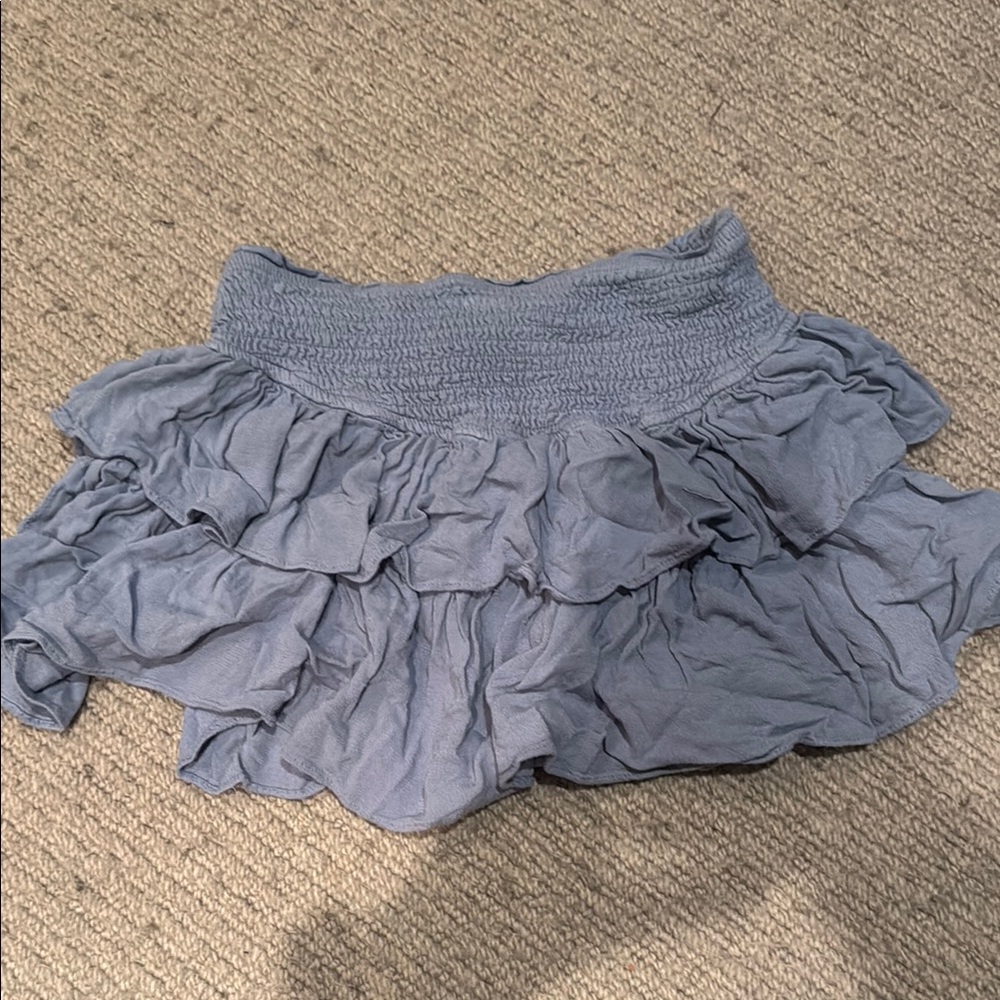 Ruffled Gray Skirt